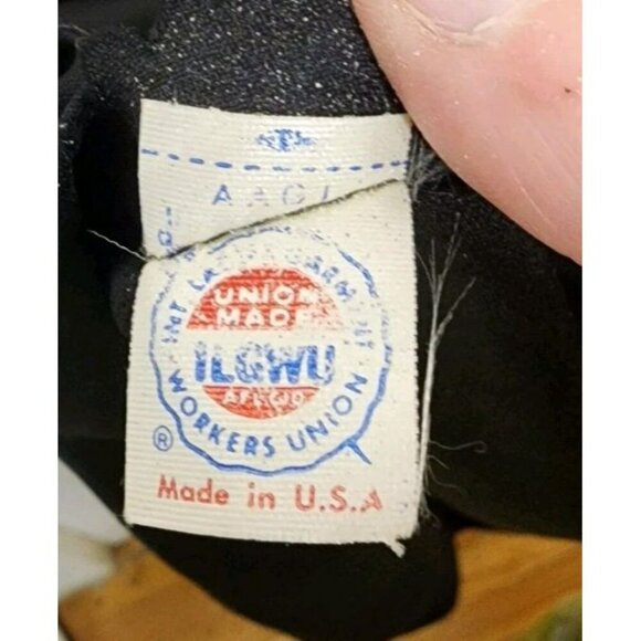 Vintage RONA New York - Chiffon Maxi Dress Black Red Floral Union Label Size S - Picture 4 of 7